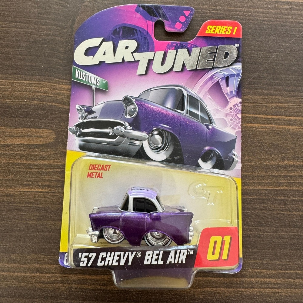 NEW Car Tuned '57 Chevy Bel Air #01 Walgreens Exclusive Series 1 Purple Kustoms